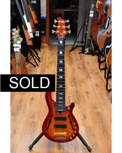 Mensinger Joker Bass 6 Semihollow Brandy Breath